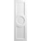 Ekena Millwork True Fit PVC Center Circle Arts & Crafts Fixed Mount Shutters, Unfinished, 18W x 44H, PR TFP001AC18X044UN - alternate 6